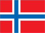 Flag of Svalbard (sometimes referred to as Spitsbergen, the largest island in the archipelago)